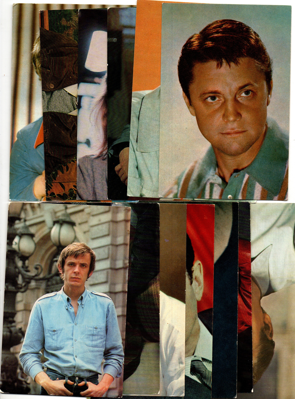 №118 Открытки Артисты и актёры СССР 1970–1980-е г. 25 штук. Цветные, чистые, без повторов