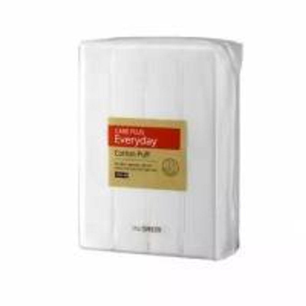Спонжи косметические из 100% хлопка 600 шт The Saem Care Plus Everyday Cotton Puff