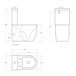 Унитаз-компакт безободковый BelBagno Sfera-R BB2141CPR/SC с крышкой-сиденьем микролифт, белый