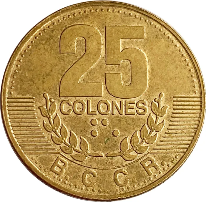 25 колонов 1995 Коста-Рика