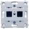 Donel R98 механизм розетки RJ45 + RJ45 (двойная) cat.6/ClassE-8/8, серия DA
