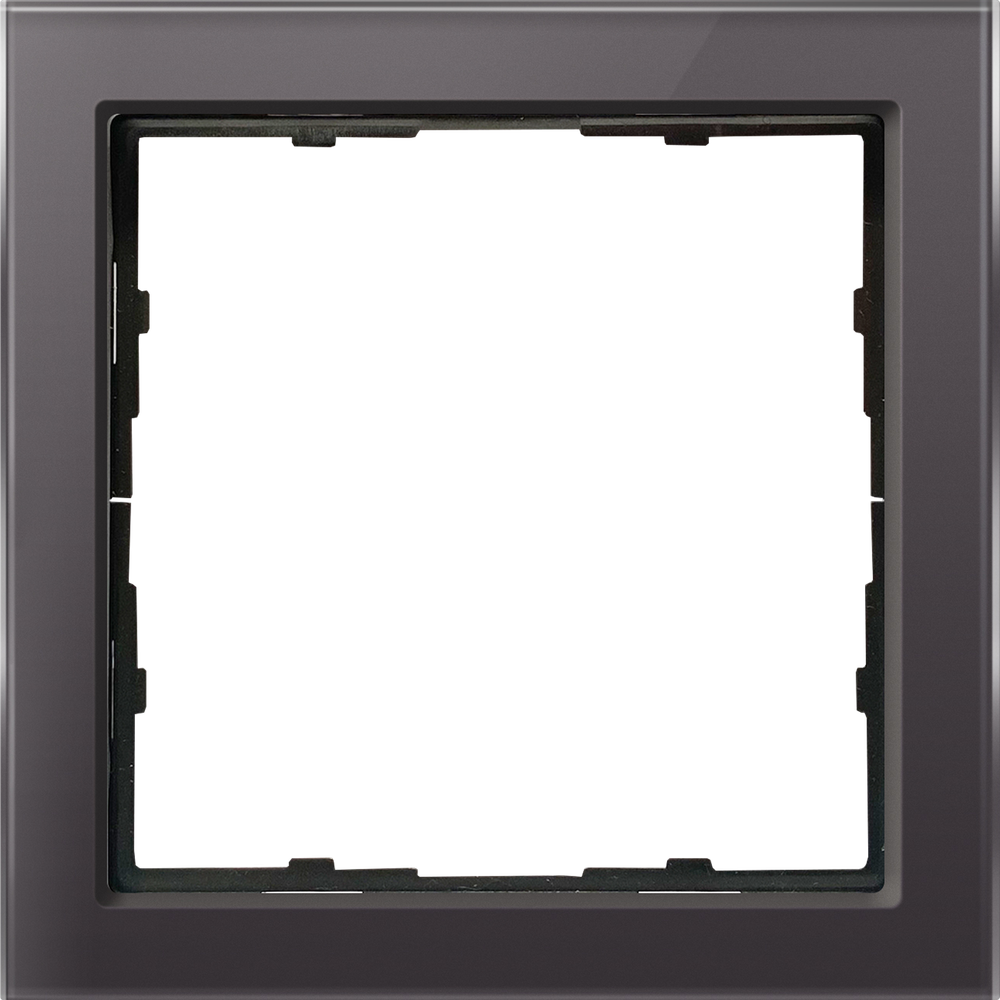Рамка 1-я стекло мокко,  серия R98 Glass