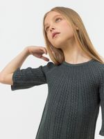 Платье для девочки AT445 темно-серый