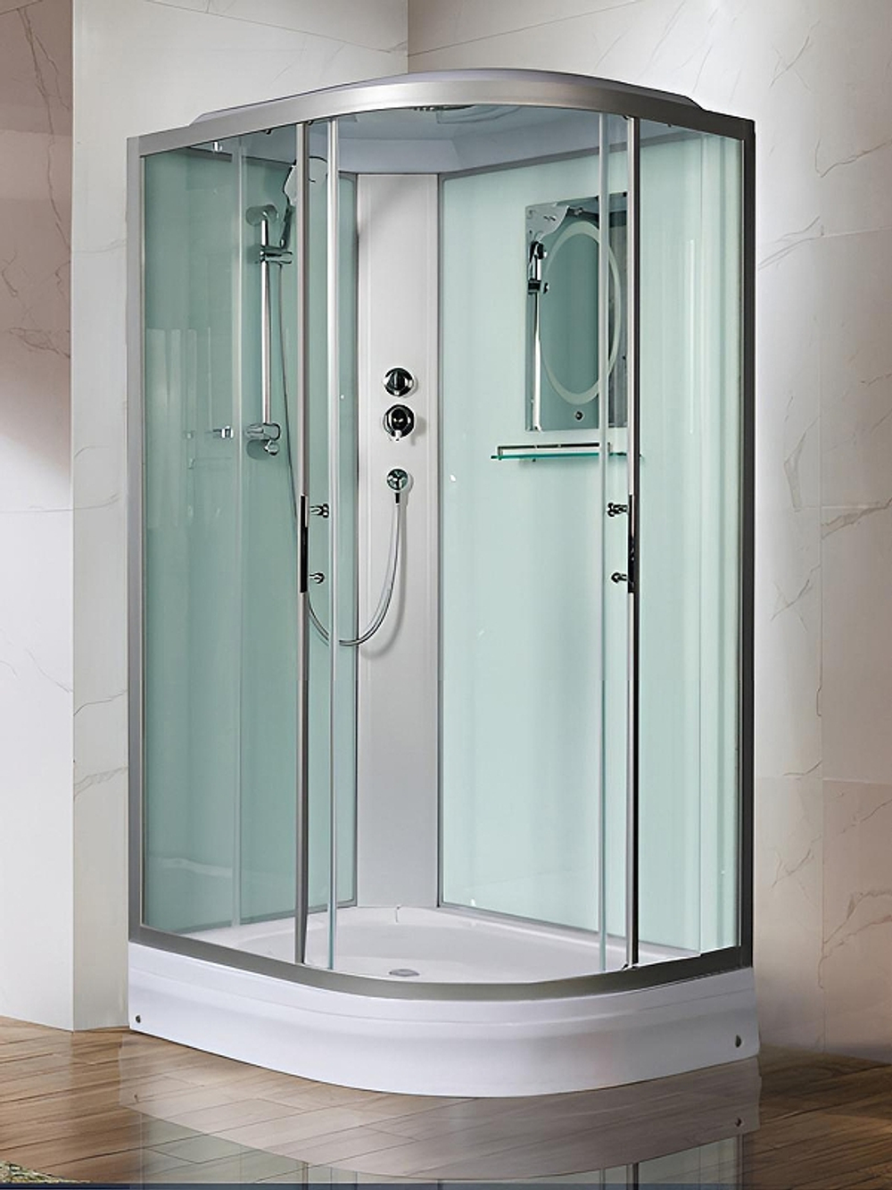 Душевая кабина WeltWasser (ВельтВассер) Werra XL 1202 L, со средним поддоном, 120x90x226