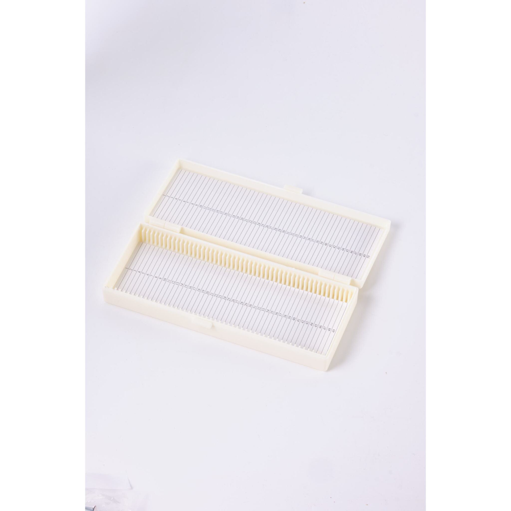 Штатив-бокс для предметных стекол, на 50 шт