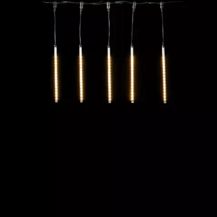 Гирлянда Тающие сосульки 5*0.3 м., 24V., 240 теплых белых LED ламп, коннектор, черный ПВХ, LTC (CCL240-10-1WW)