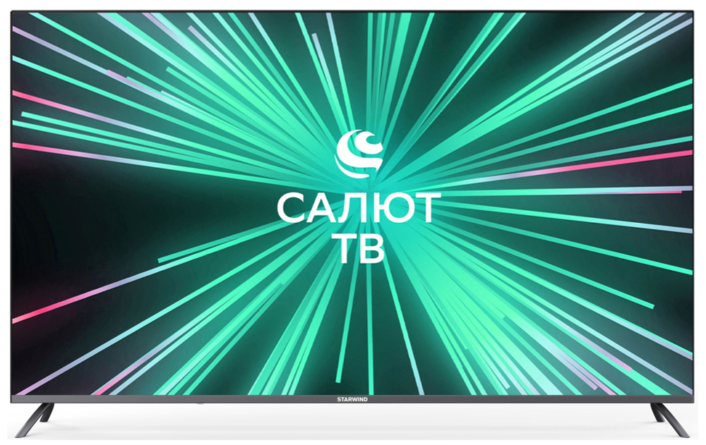 Телевизор LED 58"; Starwind SW-LED58UB405 стальной