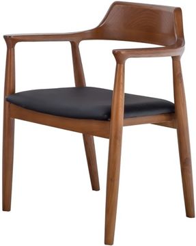 Стул CH 55 экокожа цвет орех/черный