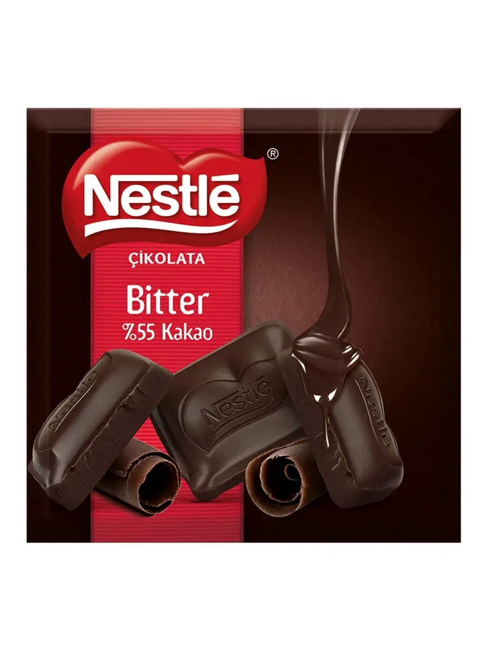 Темный турецкий шоколад Нестле , Bitter 55% Kakao ,6шт
