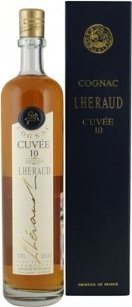 Коньяк Lheraud Cognac Cuvee 10, 0.7 л