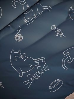 Постельное белье бязь Сказка "Котики" 2-спальное Наволочка 50х70 см 2 шт Простынь на резинке 160x200 см Пододеяльник 175x215 см