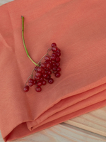 5м. Ткань лен хлопок "полулён Апельсин", Лён-48%, Хлопок 52%, 150х500см, Беларусь