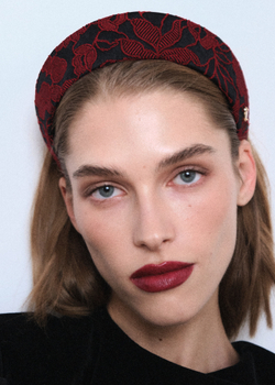 Кокошник из черного жаккарда