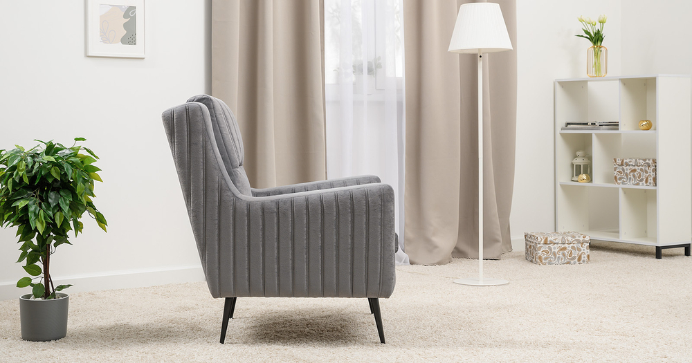 Изабель кресло для отдыха Арт. ТК 735 Романс грей Серый