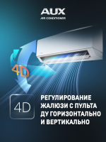 Настенная сплит-система AUX ASW-H07A4/BA-R2DI + AS-H07A4/BA-R2DI, белый