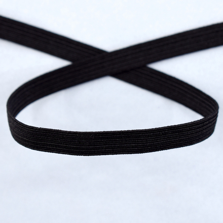 Резинка продежка, 7,9 мм, цвет черный