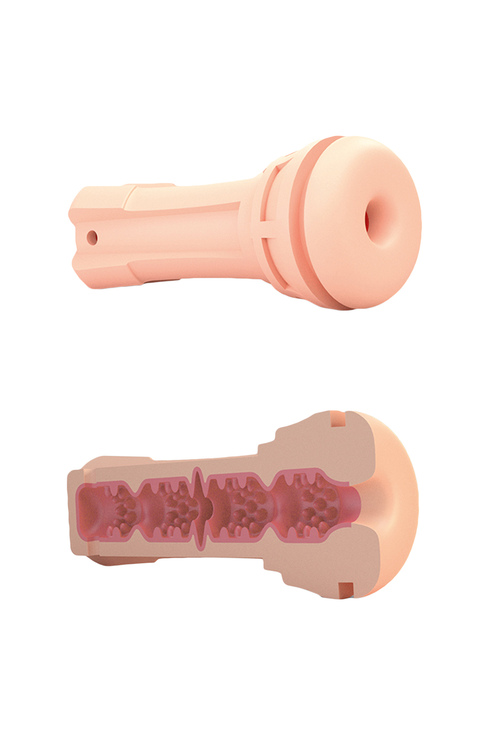 Мастурбатор Mystim OH PUSH ME Donut,TPE, телесный, 21,5 см