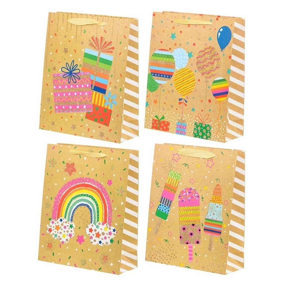 Подарочный пакет Basir, серия "Поздравляю", 26*32*10 см, ассорти Подарочный пакет Basir, серия "Поздравляю", 26*32*10 см, ассорти