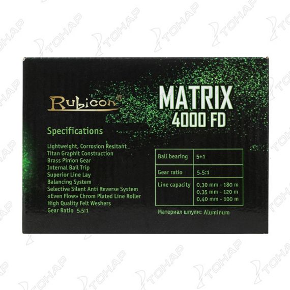 Катушка Matrix 5+1BB 4000 FD RUBICON