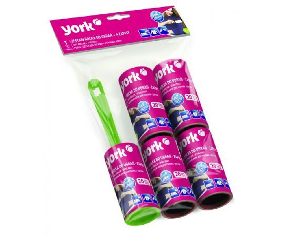 Ролик для чистки одежды + 4 сменных блока, 20 листов