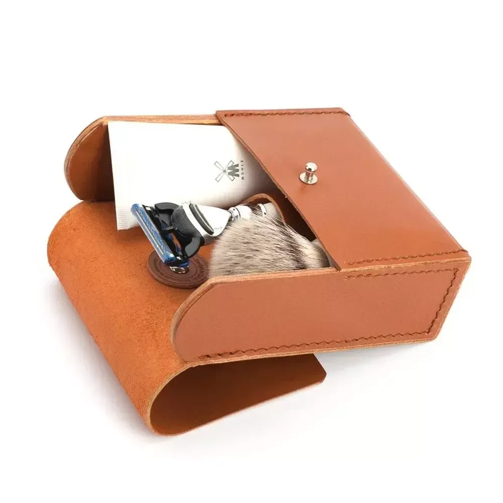 Дорожный чехол Muehle из коричневой кожи (RT 5) 2