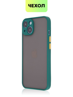 Чехол BROSCORP для Apple iPhone 14 оптом (арт. IP14-ST-TPU-DARKGREEN)