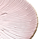 Тарелка стеклянная 21см «Флоренция» пыльная роза