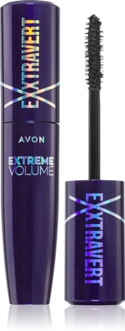 Avon Exxtravert Extreme Volume - Тушь, обеспечивающая максимальный объем ресниц оттенок Blackest Black, 9 ml
