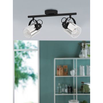 Спот 2*E27 99053 черный-прозрачный BERREGAS Eglo