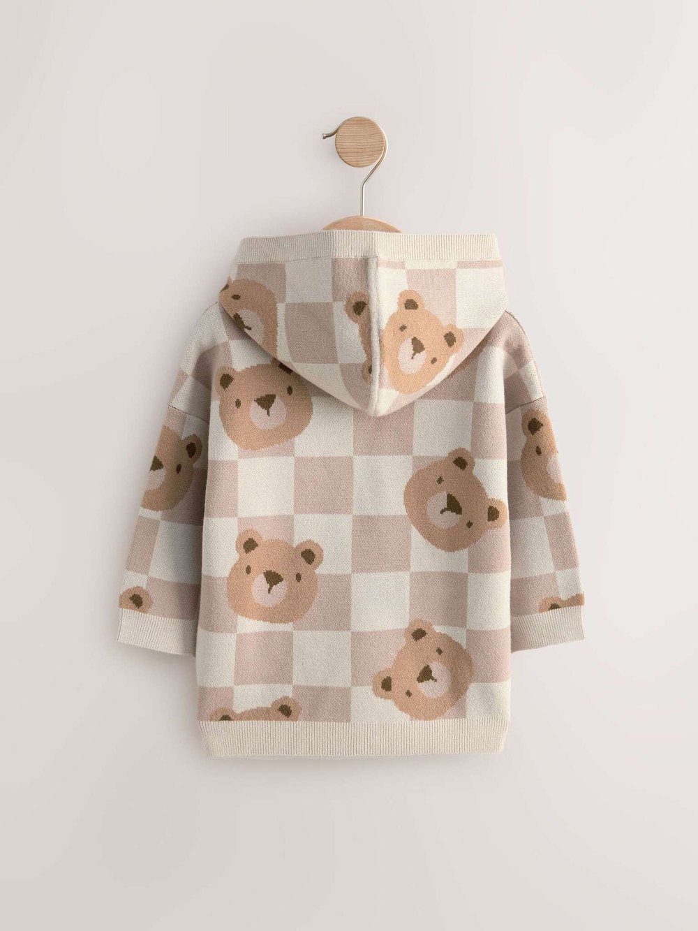 Толстовка трикотажная с капюшоном для мальчика Next AM6-693, Бежевый