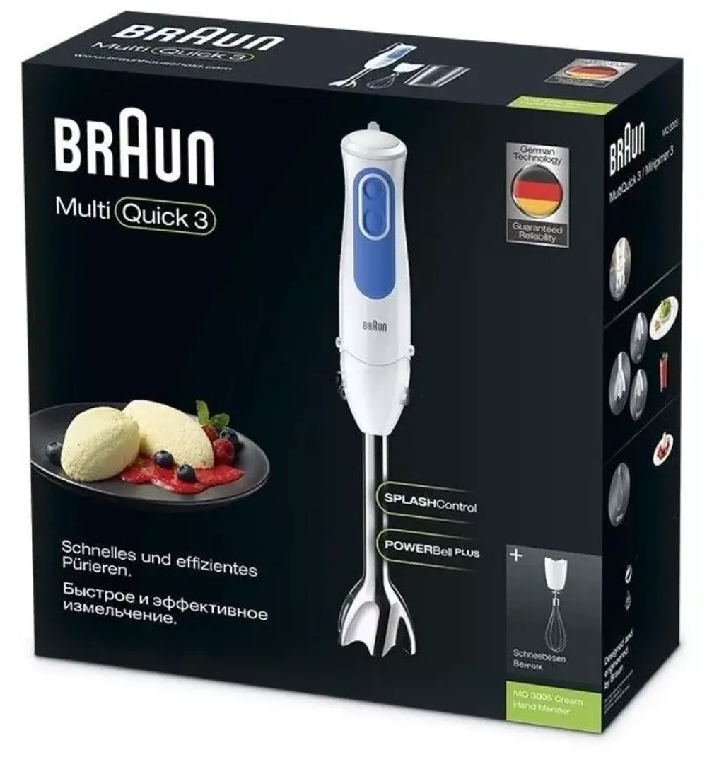 Блендер погружной Braun MQ 3005 WH Cream