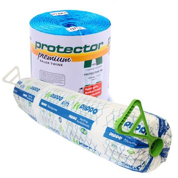 Пленка для укрытия, пленка для упаковки сена, шпагат сеновязальный, сетка для упаковки сена