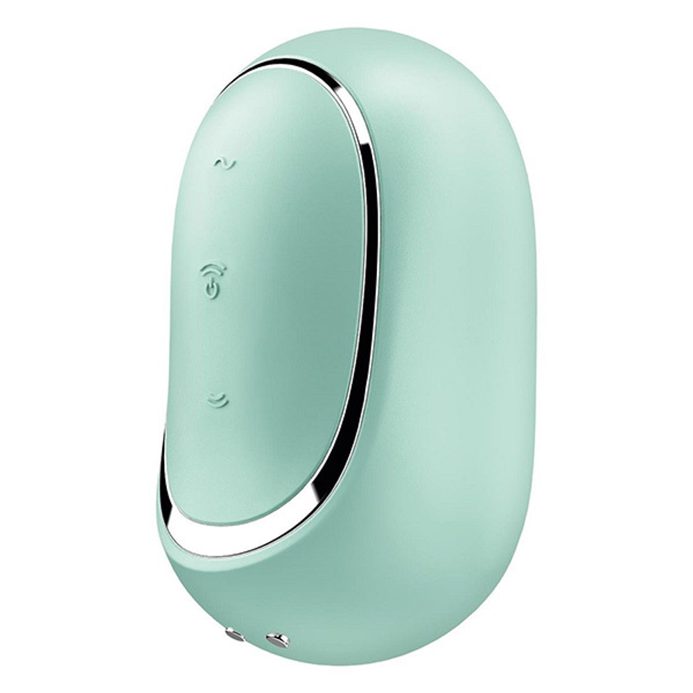 Мятный вакуумный вибростимулятор клитора 8,5см Satisfyer Pro To Go 2