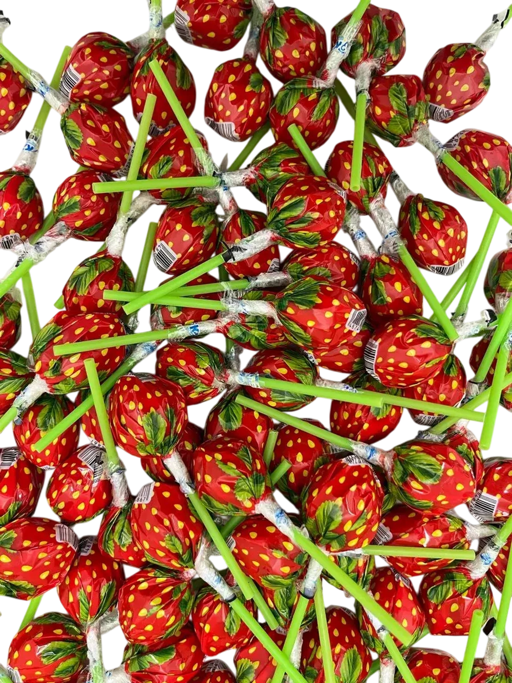 Карамель на палочке Клубничка, чупа чупс со вкусом клубники