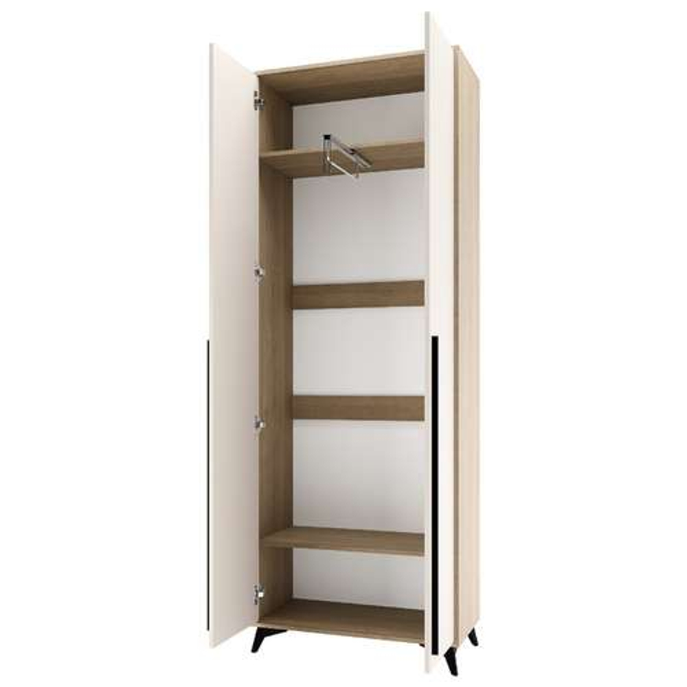 Шкаф 800 2С "ЕВА" Дуб Экспрессив - Сатин