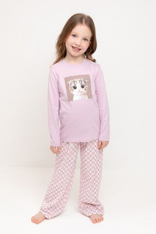 пижама  для девочки  К 1623/фламинго,мозаика