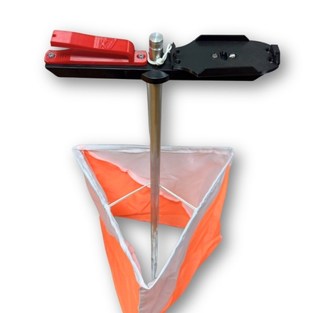 Комплект оборудования КП (алюминиевый кол, с одним компостером и держателем под станцию SportIdent или SFR, без упорной планки)