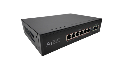 Коммутатор POE 1008B на 6 портов 10/100M (6+2)
