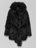 Полушубок Lucky Marten 2301 со скрытыми застежками и поясом