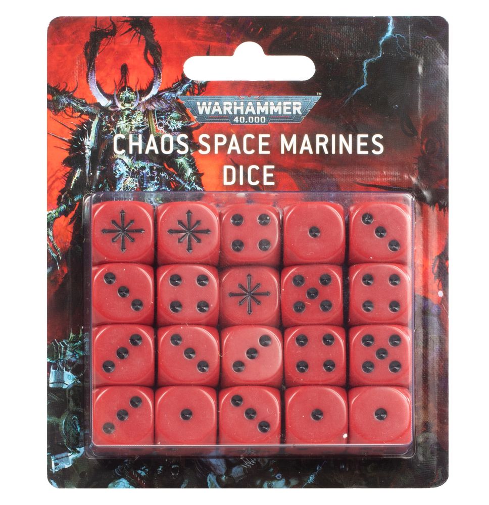 Набор кубиков Warhammer 40000 – Chaos Space Marines Dice