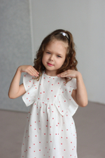 Платье из муслина «Сердечки»