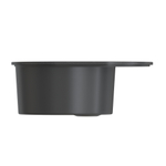 Мойка ML-GMS08 СТАНДАРТ овальная с крылом, черный (308), 570*460*170мм