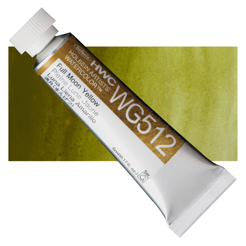 Акварель Holbein 5 мл. WG512 Full Moon Yellow