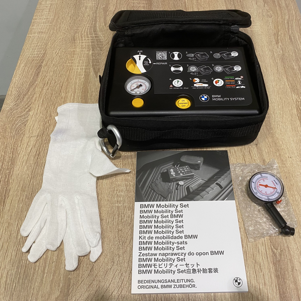 Аварийный комплект для шин BMW (мобильный комплект компрессора для шин)
