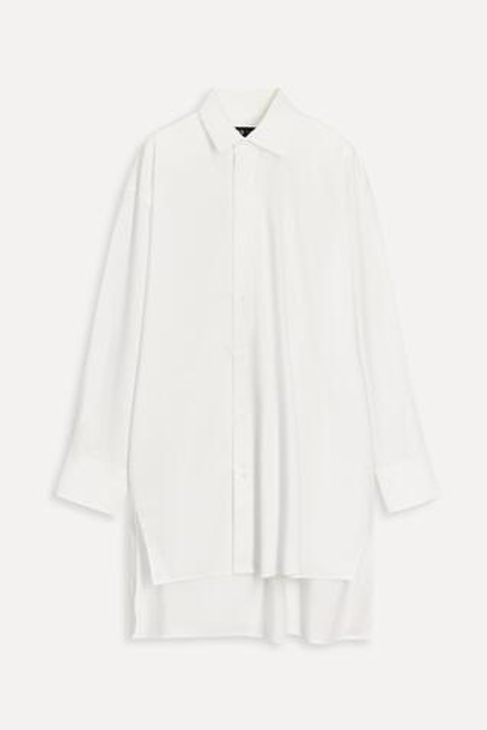 ZARA УДЛИНЕННАЯ РУБАШКА ИЗ ПОПЛИНА — 50TH ANNIVERSARY, БЕЛЫЙ