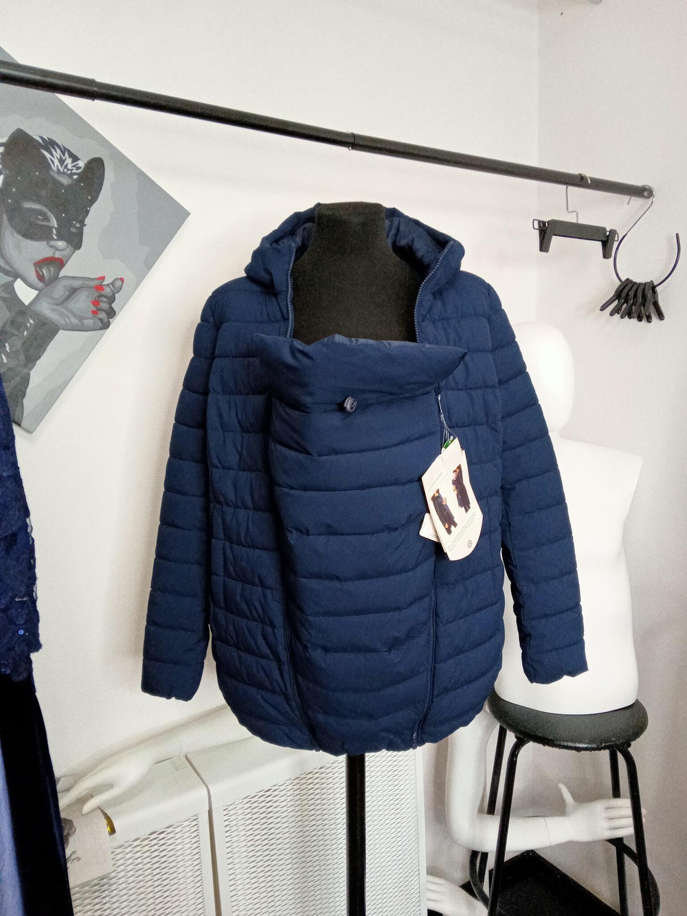 Куртка демисезонная 2 в 1 mum jacket для беременных и мамочек с грудничками. Размер 36 - от 42 до 44/46 русский
