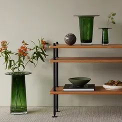 Ваза victoria, 26 см, зеленая