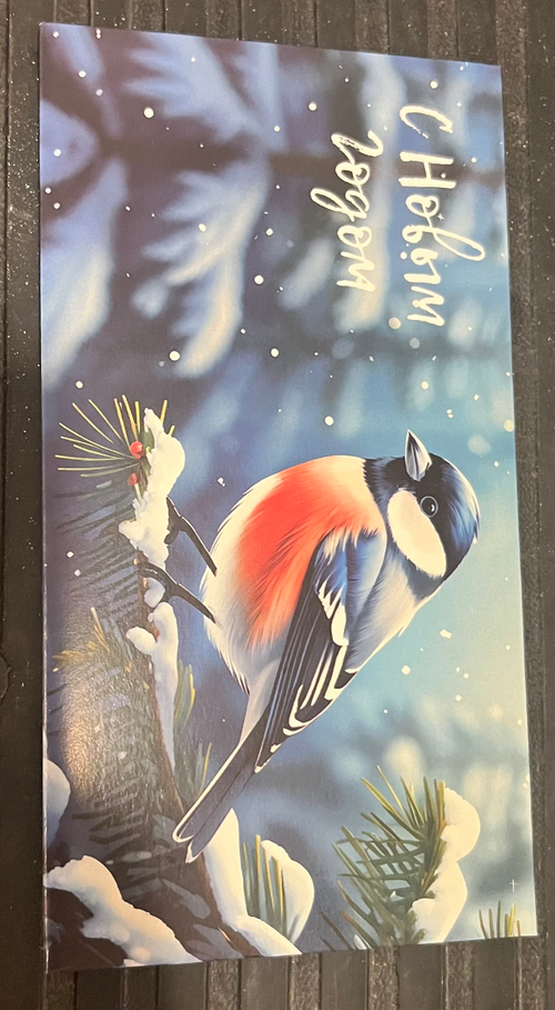 Конверт для денег на Новый Год