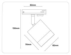 Ambrella Трековый однофазный светильник со сменной лампой Track System GL5361