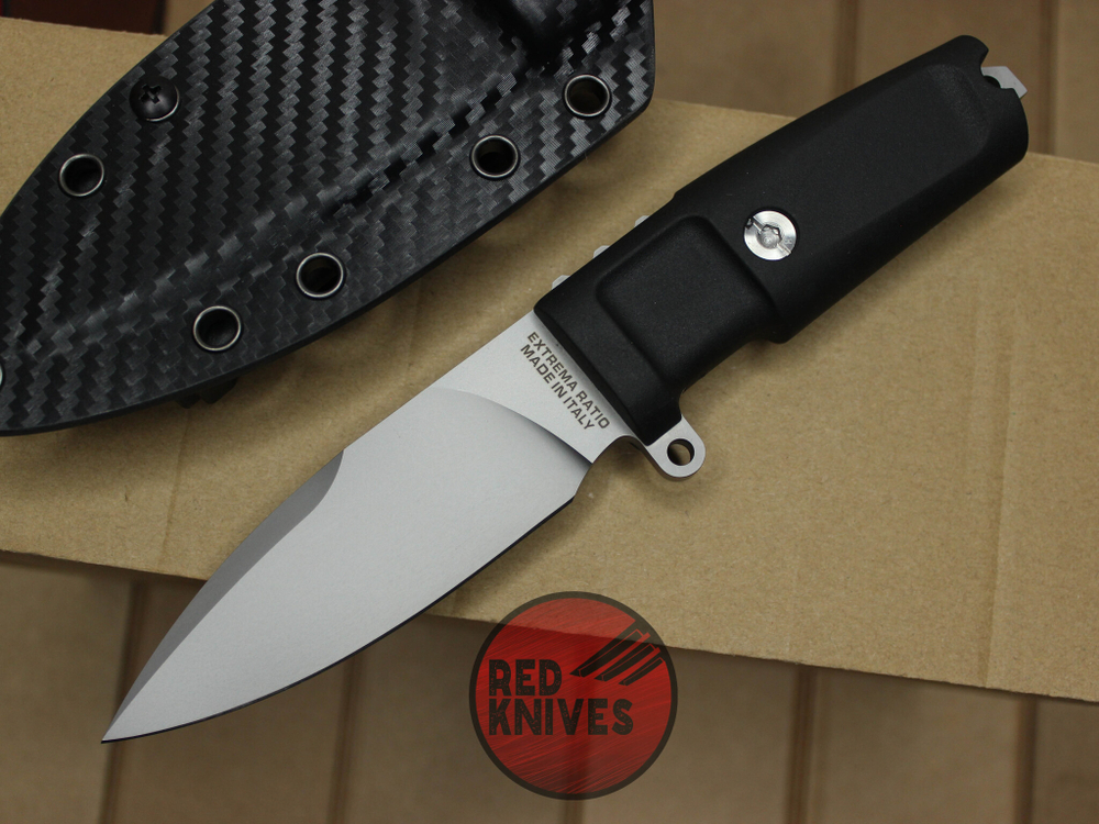 Нож Extrema Ratio Shrapnel OG - черная рукоять, светлый клинок